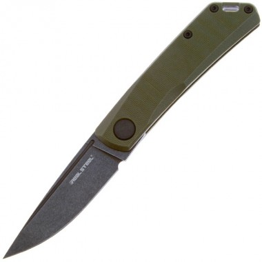 Нож складной Real Steel Luna Lite Green/Blackwash G10, клинок D2, 7см
